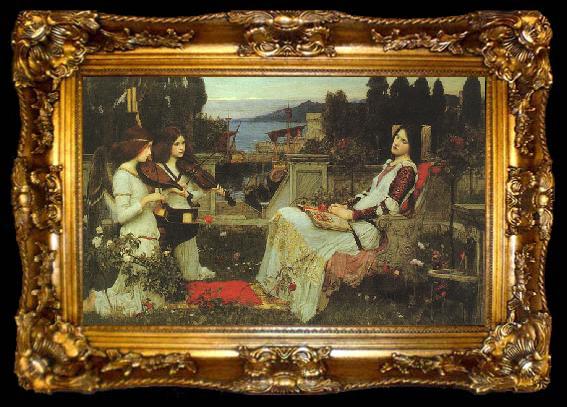 framed  John William Waterhouse St.Cecilia, ta009-2
